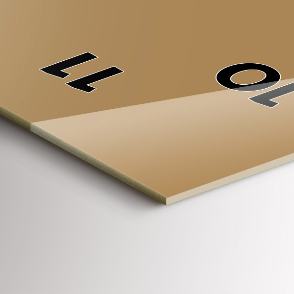 Orologio verticale in vetro Colore beige scuro