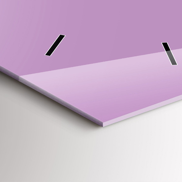 Orologio verticale in vetro Colore lilla