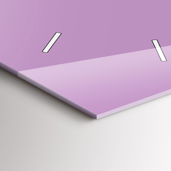 Orologio verticale in vetro Colore lilla