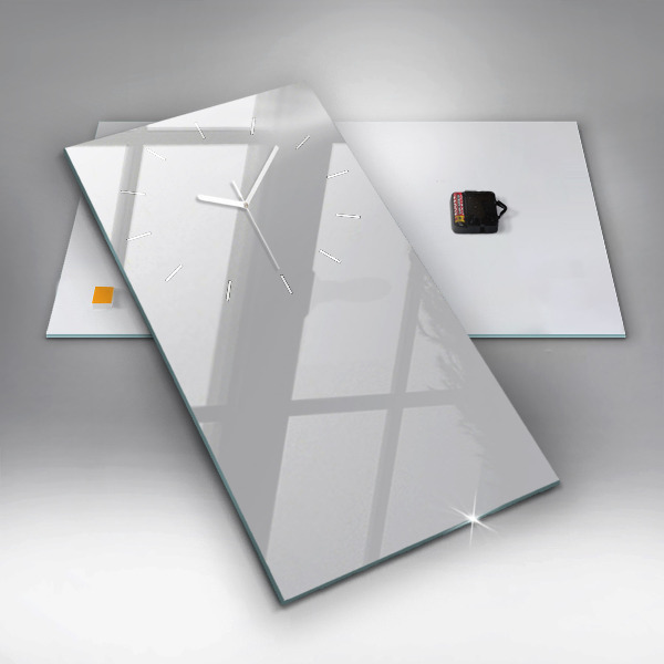 Orologio verticale in vetro Colore grigio chiaro