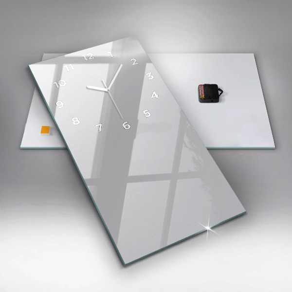 Orologio verticale in vetro Colore grigio chiaro