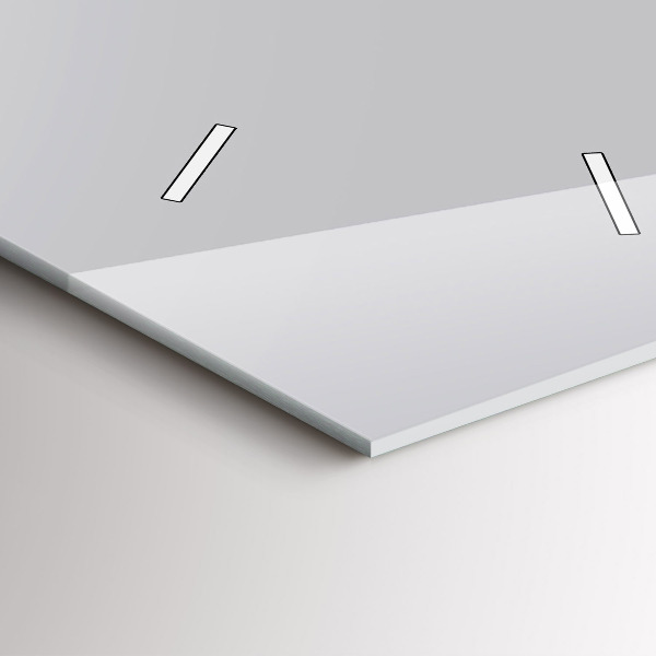 Orologio verticale in vetro Colore grigio chiaro