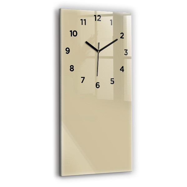 Orologio verticale in vetro Colore beige