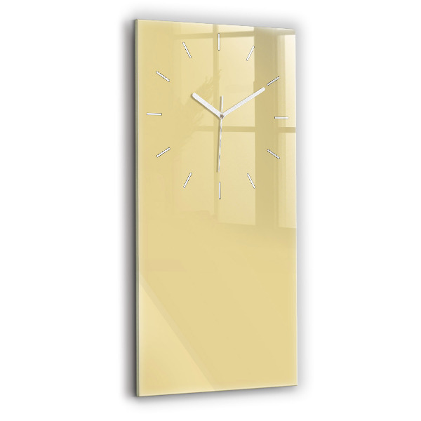 Orologio verticale in vetro Colore crema