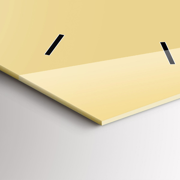 Orologio verticale in vetro Colore crema