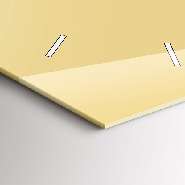 Orologio verticale in vetro Colore crema