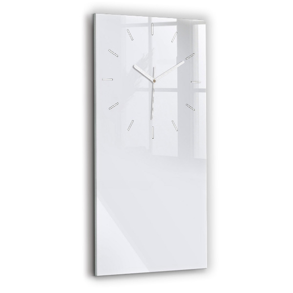 Orologio verticale in vetro Colore bianco scuro