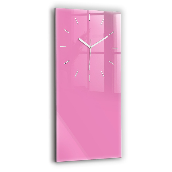 Orologio verticale in vetro Colore rosa