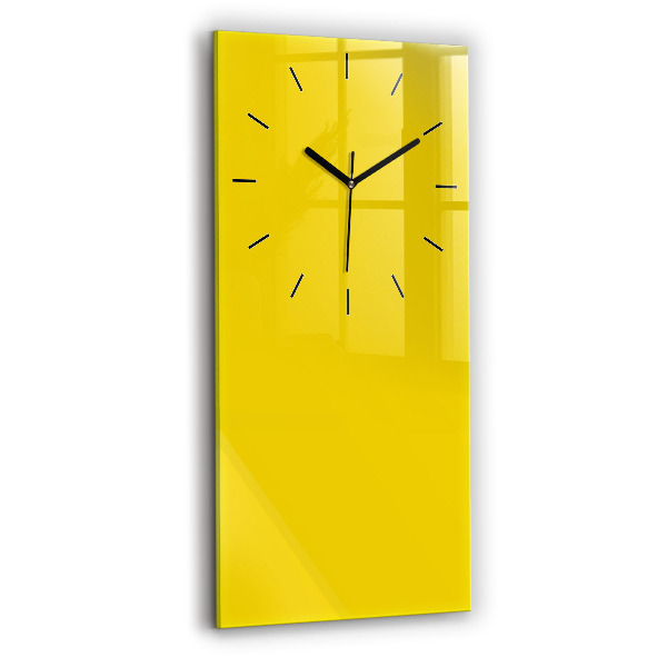 Orologio verticale in vetro Colore giallo chiaro