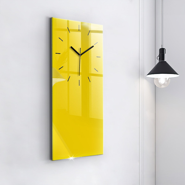 Orologio verticale in vetro Colore giallo chiaro