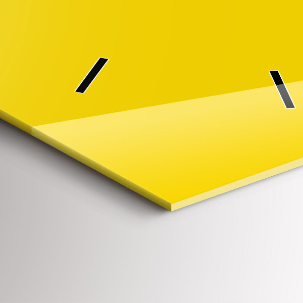 Orologio verticale in vetro Colore giallo chiaro