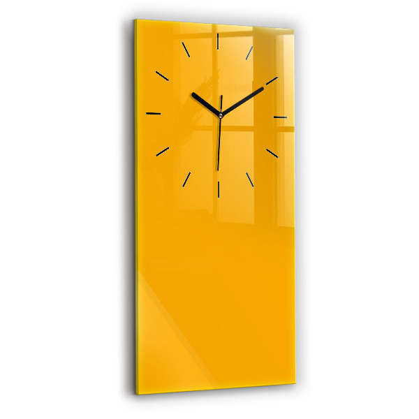 Orologio verticale in vetro Colore giallo dorato