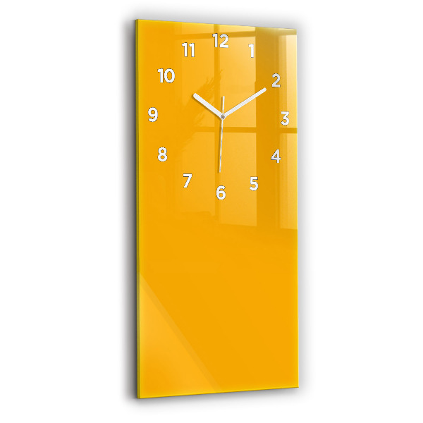 Orologio verticale in vetro Colore giallo dorato