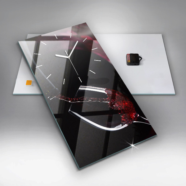 Orologio verticale Vino rosso