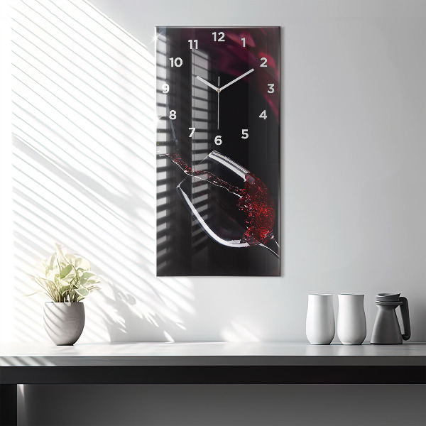 Orologio verticale Vino rosso