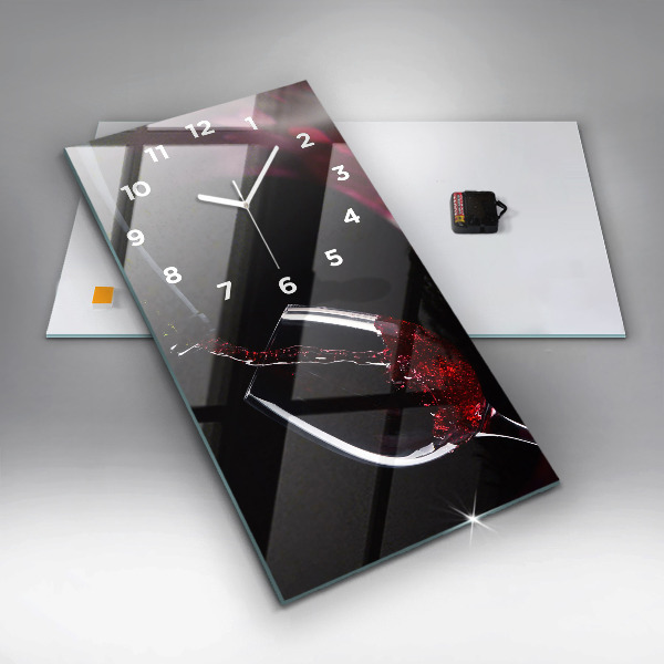 Orologio verticale Vino rosso