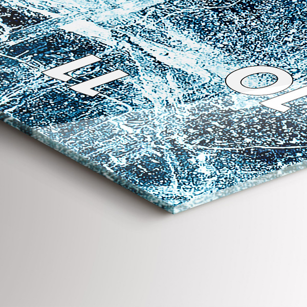 Orologio verticale Muro ghiacciato