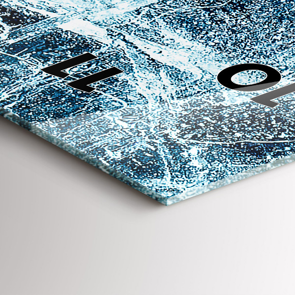 Orologio verticale Muro ghiacciato