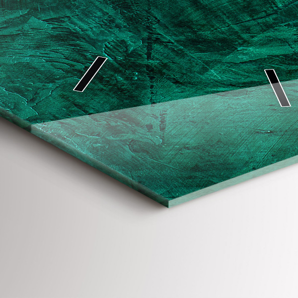 Orologio verticale Muro di smeraldo