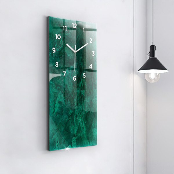 Orologio verticale Muro di smeraldo