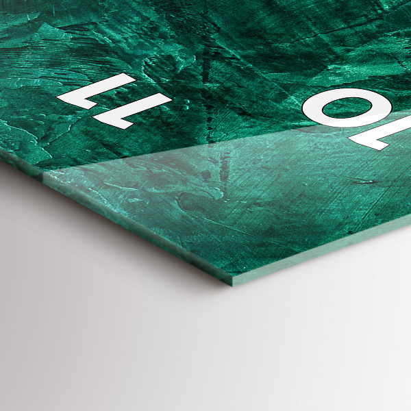 Orologio verticale Muro di smeraldo