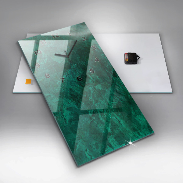 Orologio verticale Muro di smeraldo