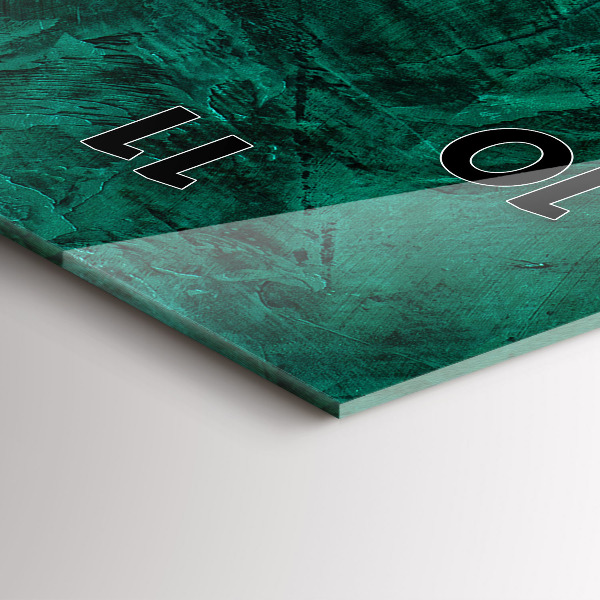 Orologio verticale Muro di smeraldo