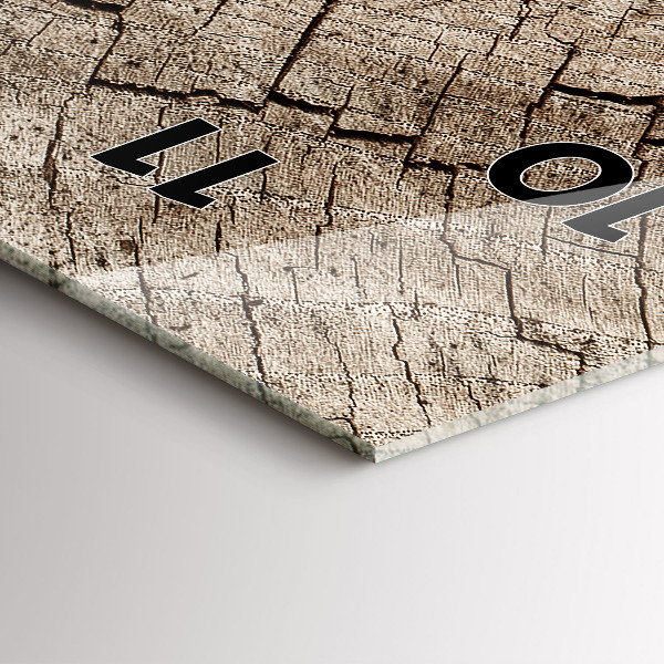 Orologio verticale Vecchio ceppo di legno