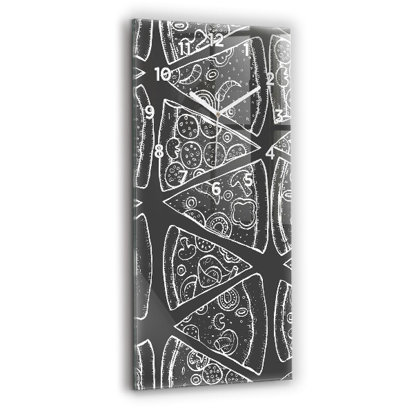 Orologio verticale Pizza dipinta