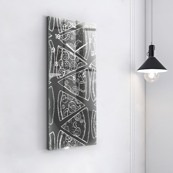 Orologio verticale Pizza dipinta