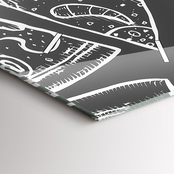 Orologio verticale Pizza dipinta