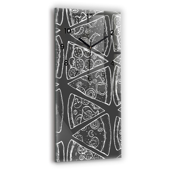 Orologio verticale Pizza dipinta