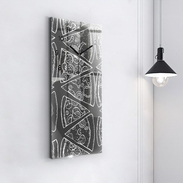 Orologio verticale Pizza dipinta