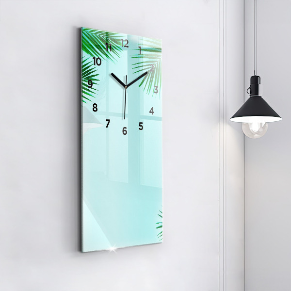 Orologio verticale Palme verdi
