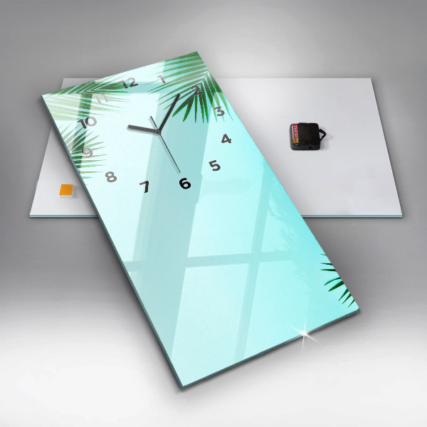 Orologio verticale Palme verdi