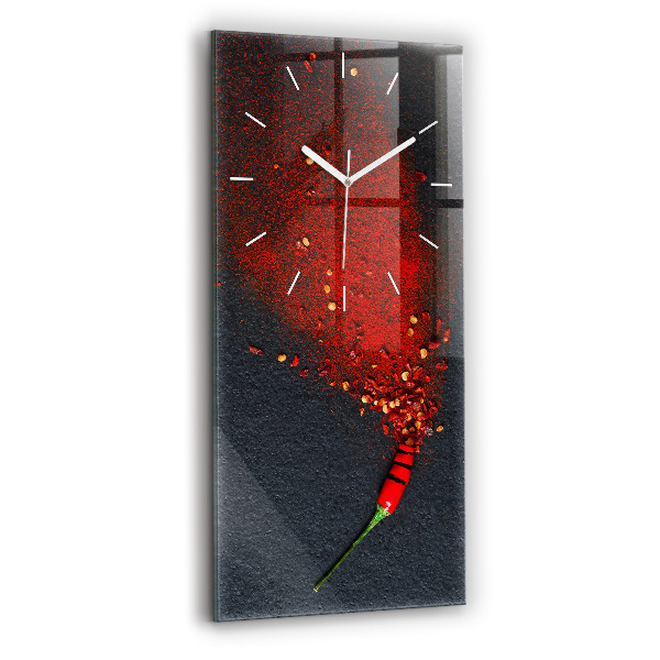 Orologio verticale Condimento al peperoncino rosso