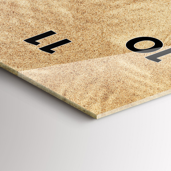 Orologio verticale Astrazione dorata