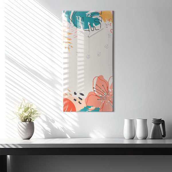 Orologio verticale Piante hawaiane