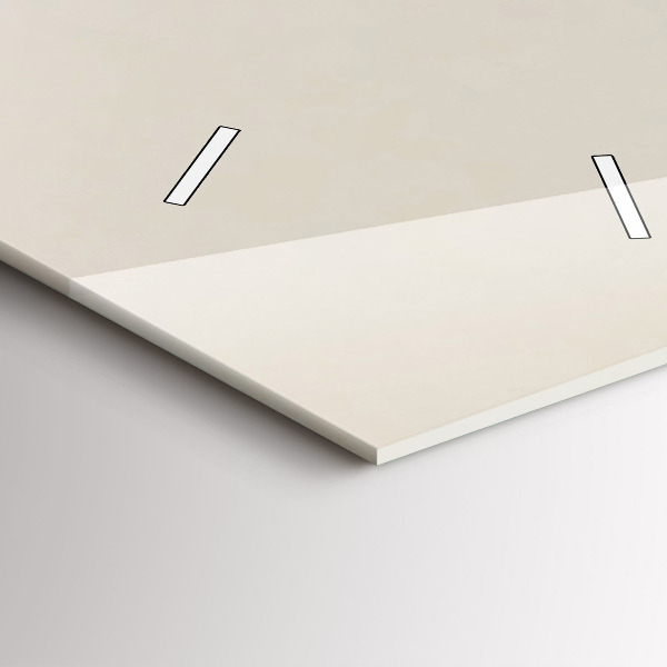 Orologio verticale in vetro Montagne astratte