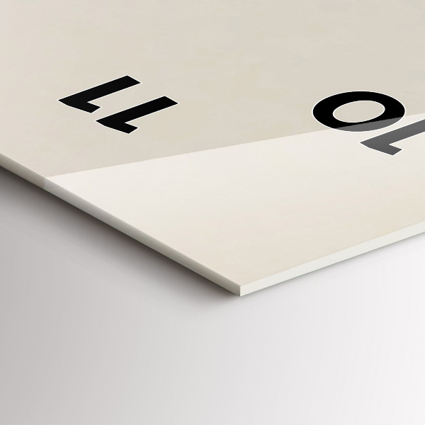 Orologio verticale in vetro Montagne astratte