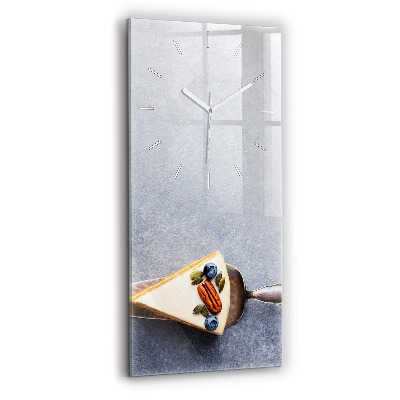 Orologio verticale in vetro Un pezzo di torta