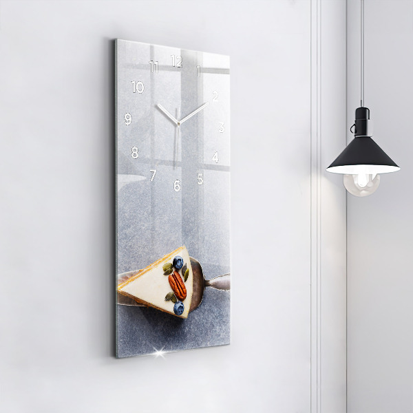 Orologio verticale in vetro Un pezzo di torta