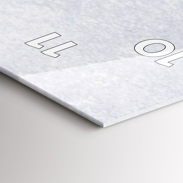 Orologio verticale in vetro Un pezzo di torta