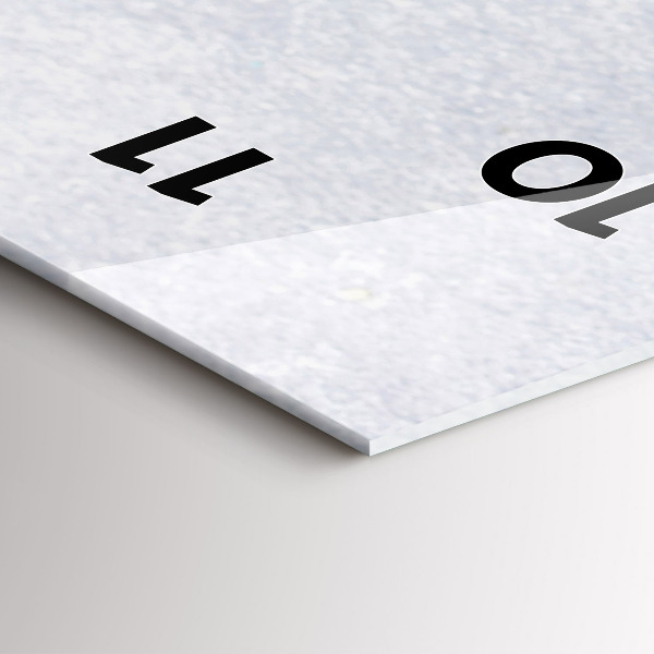 Orologio verticale in vetro Un pezzo di torta