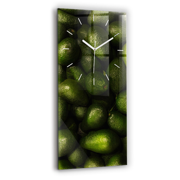 Orologio verticale in vetro Avocado