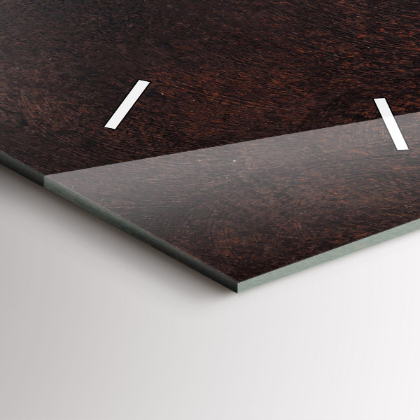 Orologio verticale in vetro Una tazza di caffè