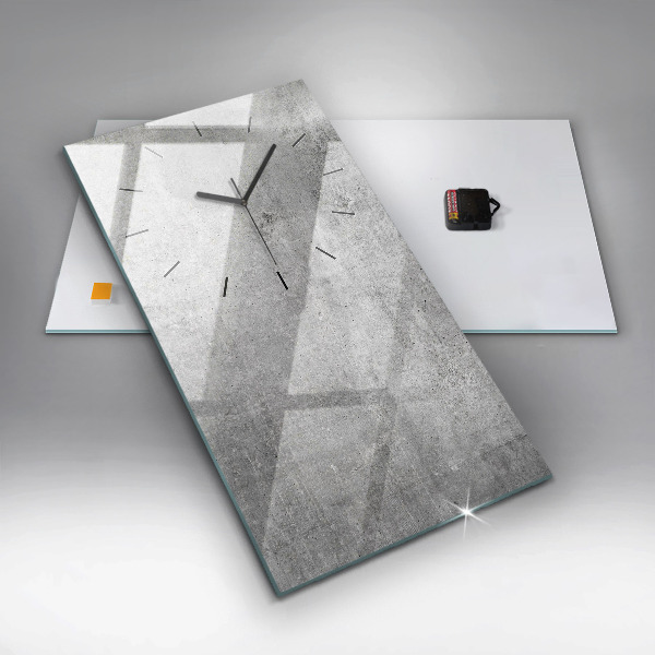 Orologio verticale in vetro Muro grezzo