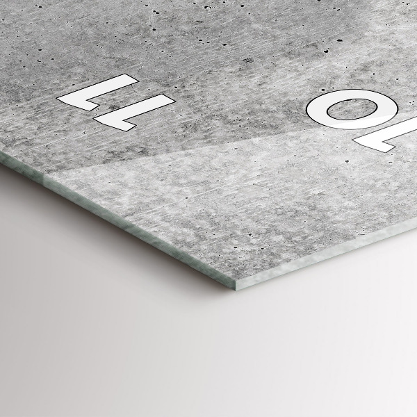 Orologio verticale in vetro Muro grezzo