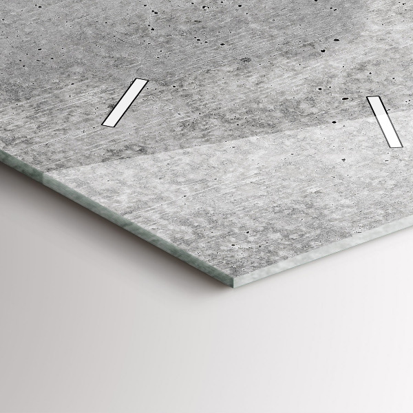 Orologio verticale in vetro Muro grezzo