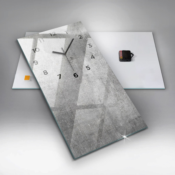 Orologio verticale in vetro Muro grezzo